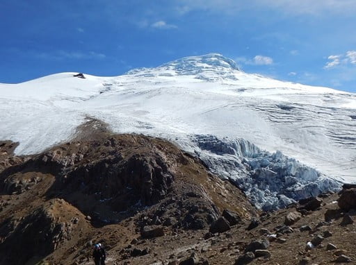 Climbing Cayambe (18,996ft/5.790 m.)  in 2 days 